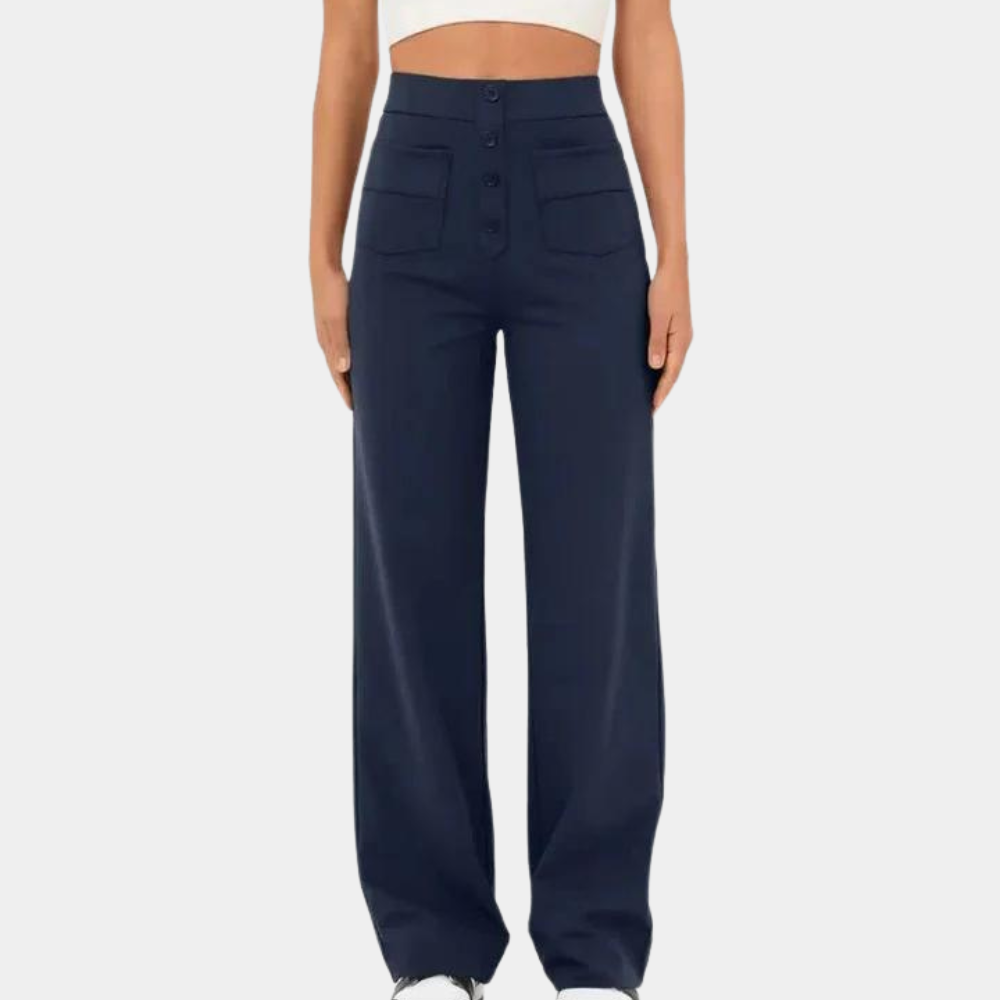 Casual damesbroek met hoge taille voor de zomer