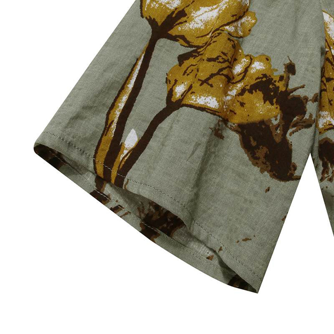 SASKIA - Vintage bloemen lange zomerjurk