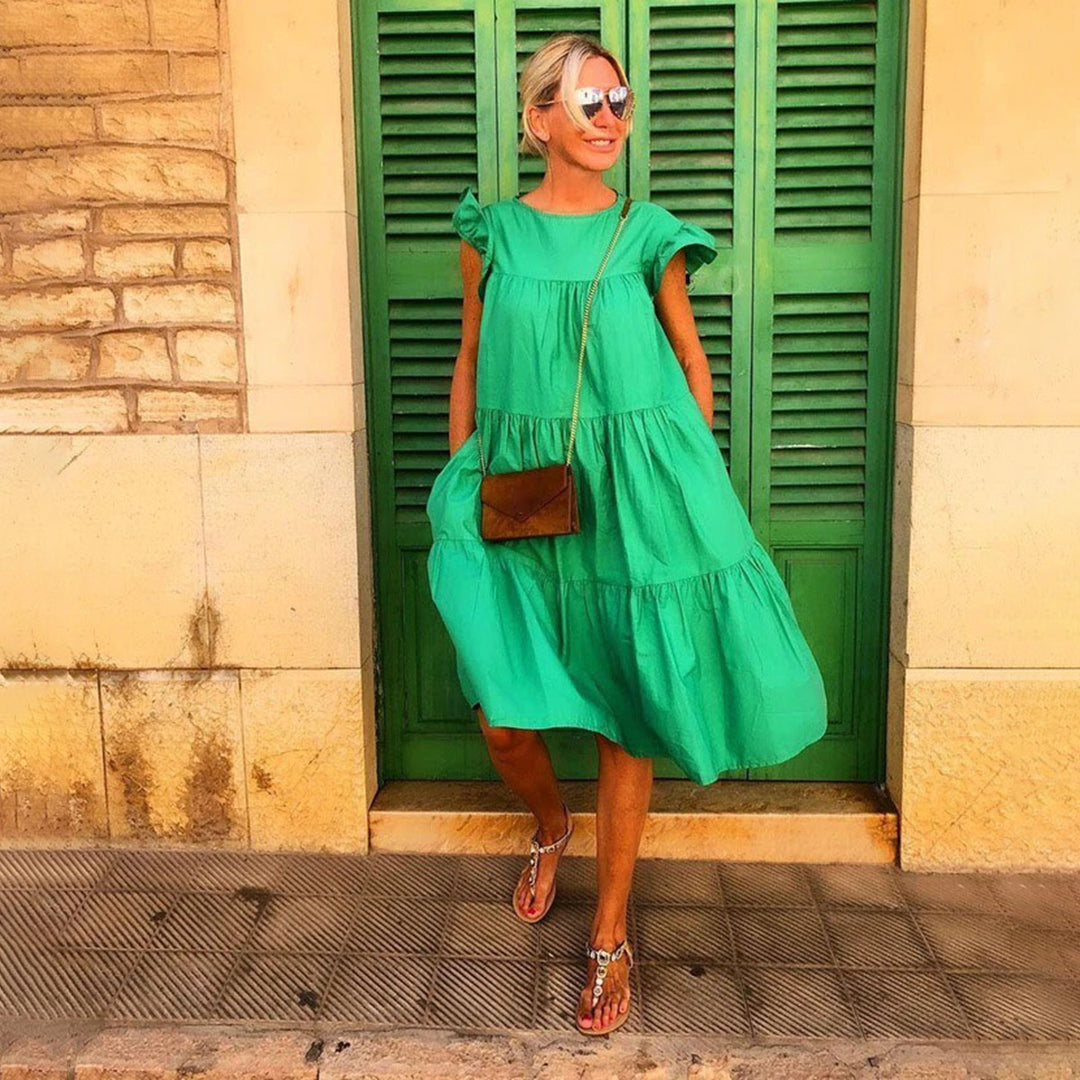 INGRID - Luchtige zomerse casual midi-jurk