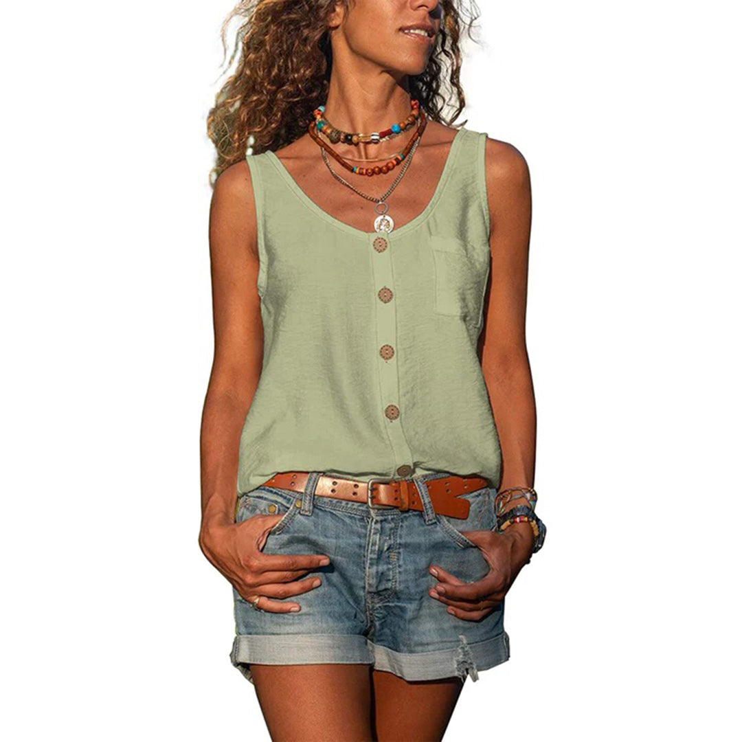 WILLA - Zomerse casual mouwloze top