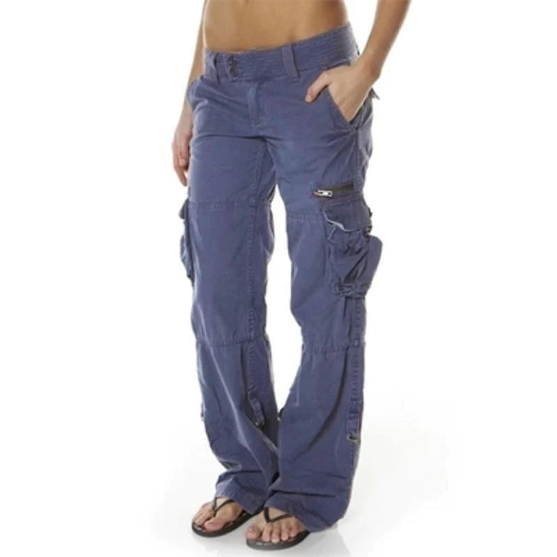 Paloma - Luchtige cargo broek met zakken voor dames, perfect voor de zomer