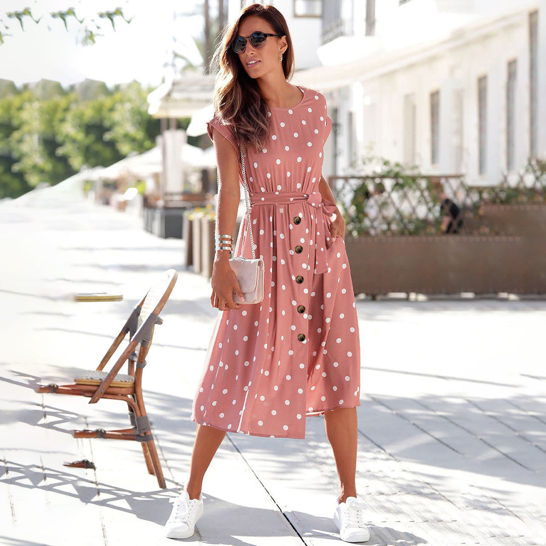 BARBRO - Casual midi zomerjurk