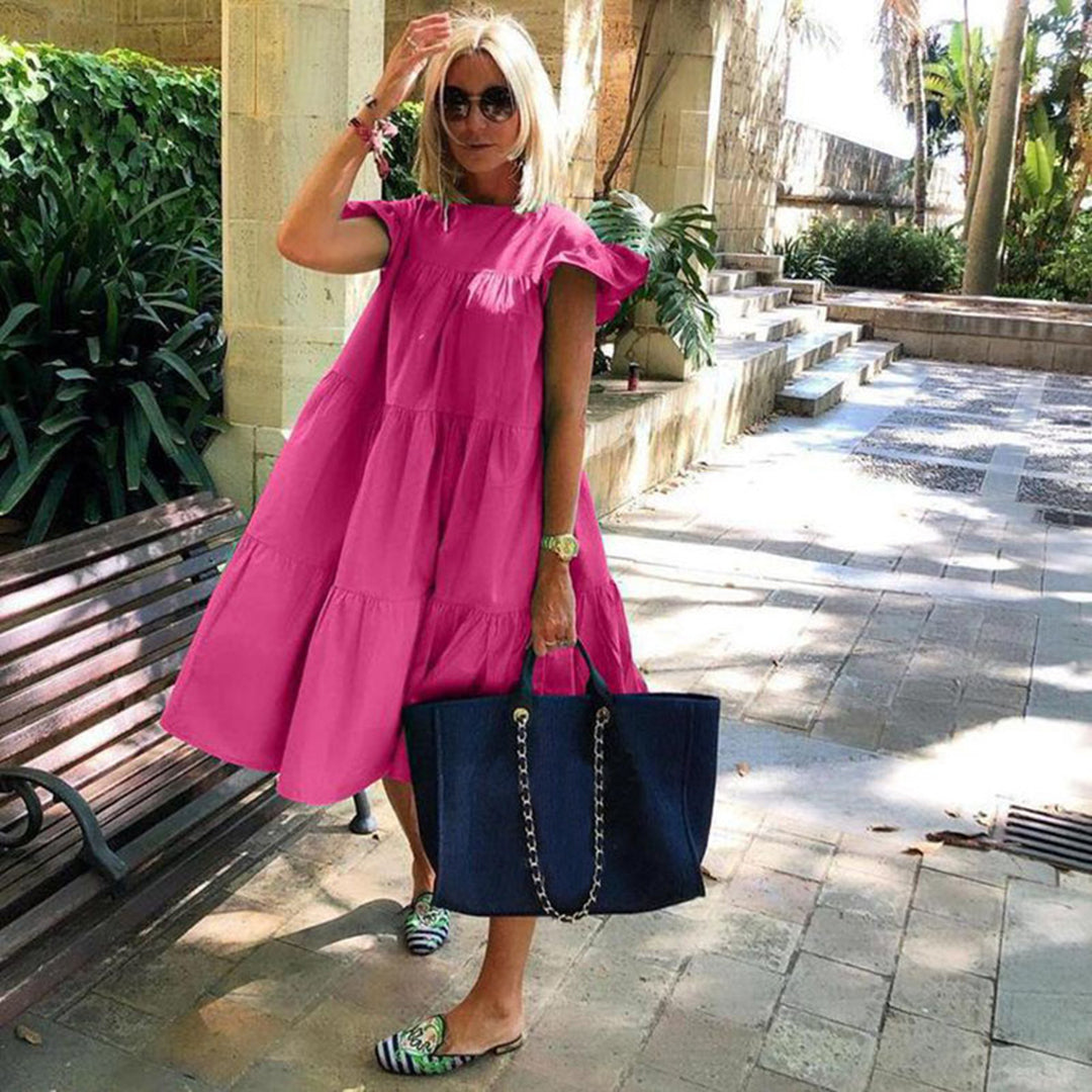 INGRID - Luchtige zomerse casual midi-jurk