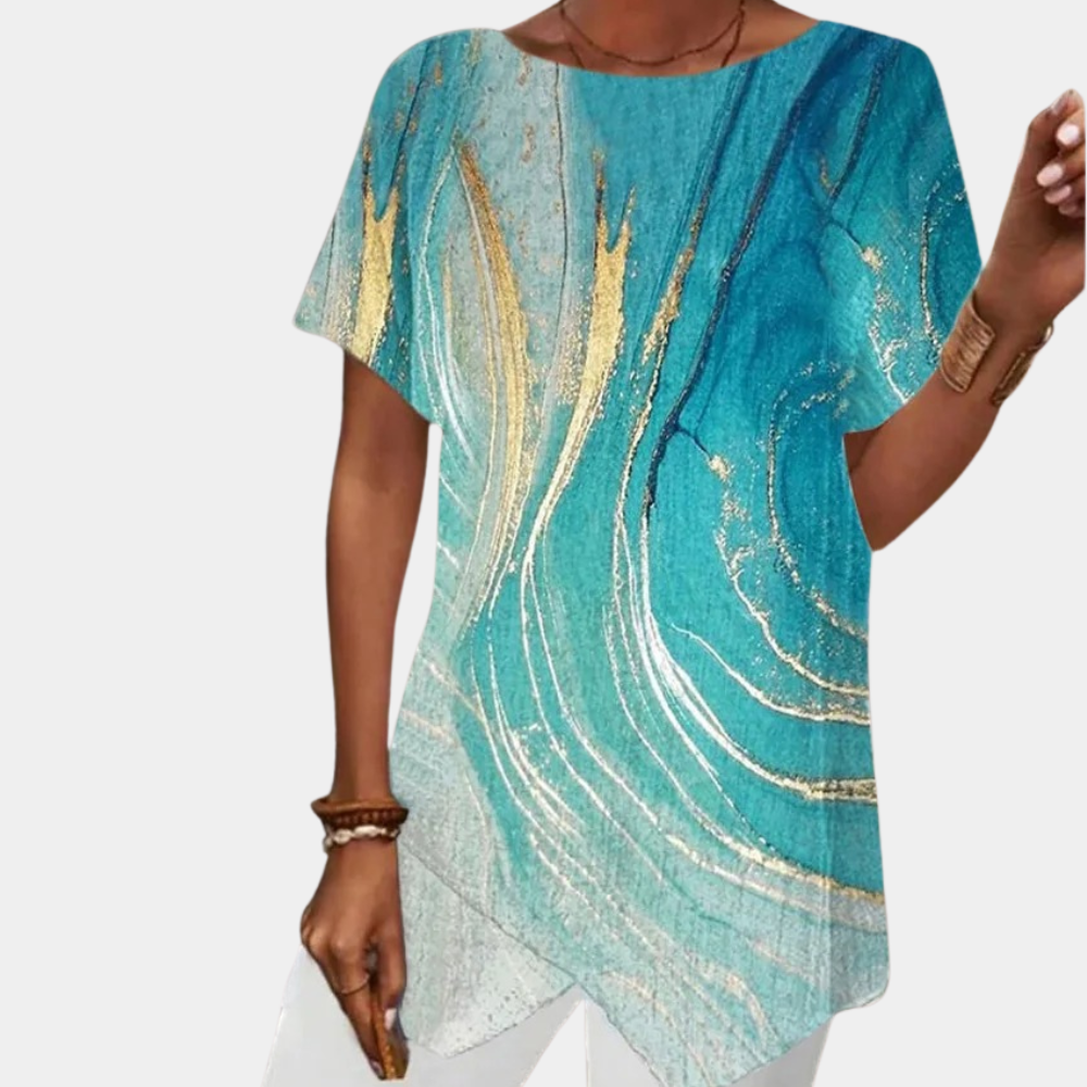 Santa - Geometrische stijl damesjurk voor de zomer