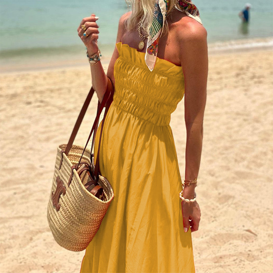 SVEA - Tube top maxi zomerjurk