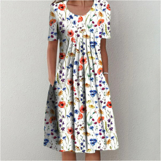 EBERTA - Casual floraaljurk voor de zomer