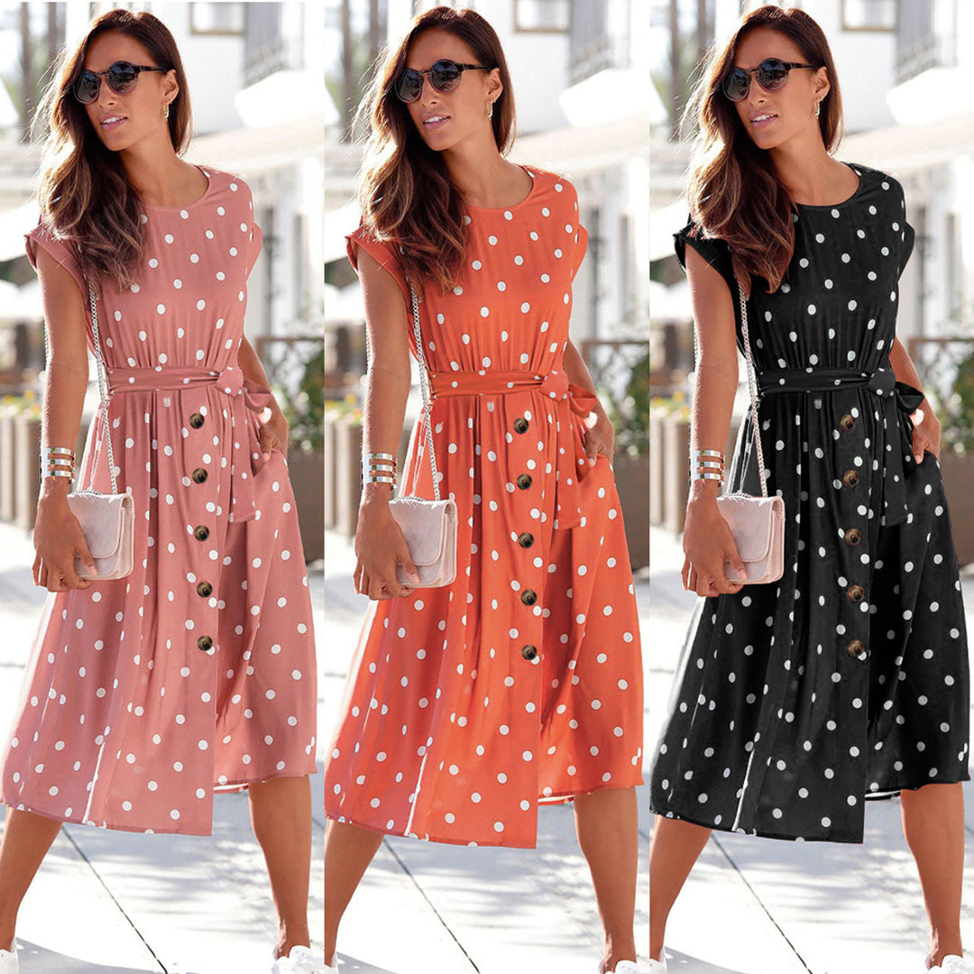 BARBRO - Casual midi zomerjurk