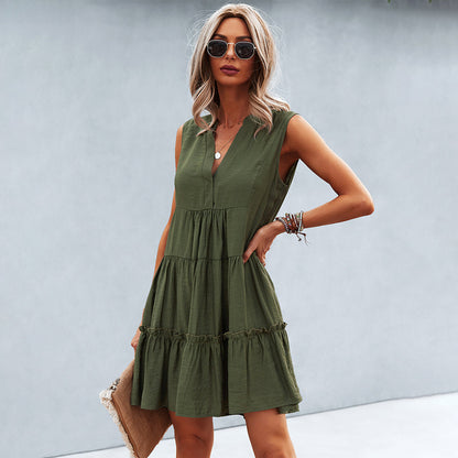 ANNELI - Stijlvolle zomer mini jurk