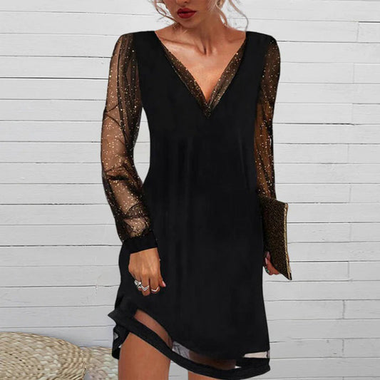 ATHENA - Elegante zomerjurk met V-hals