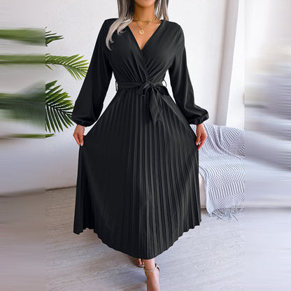 MONIQUE - Elegante geplooide zomerjurk