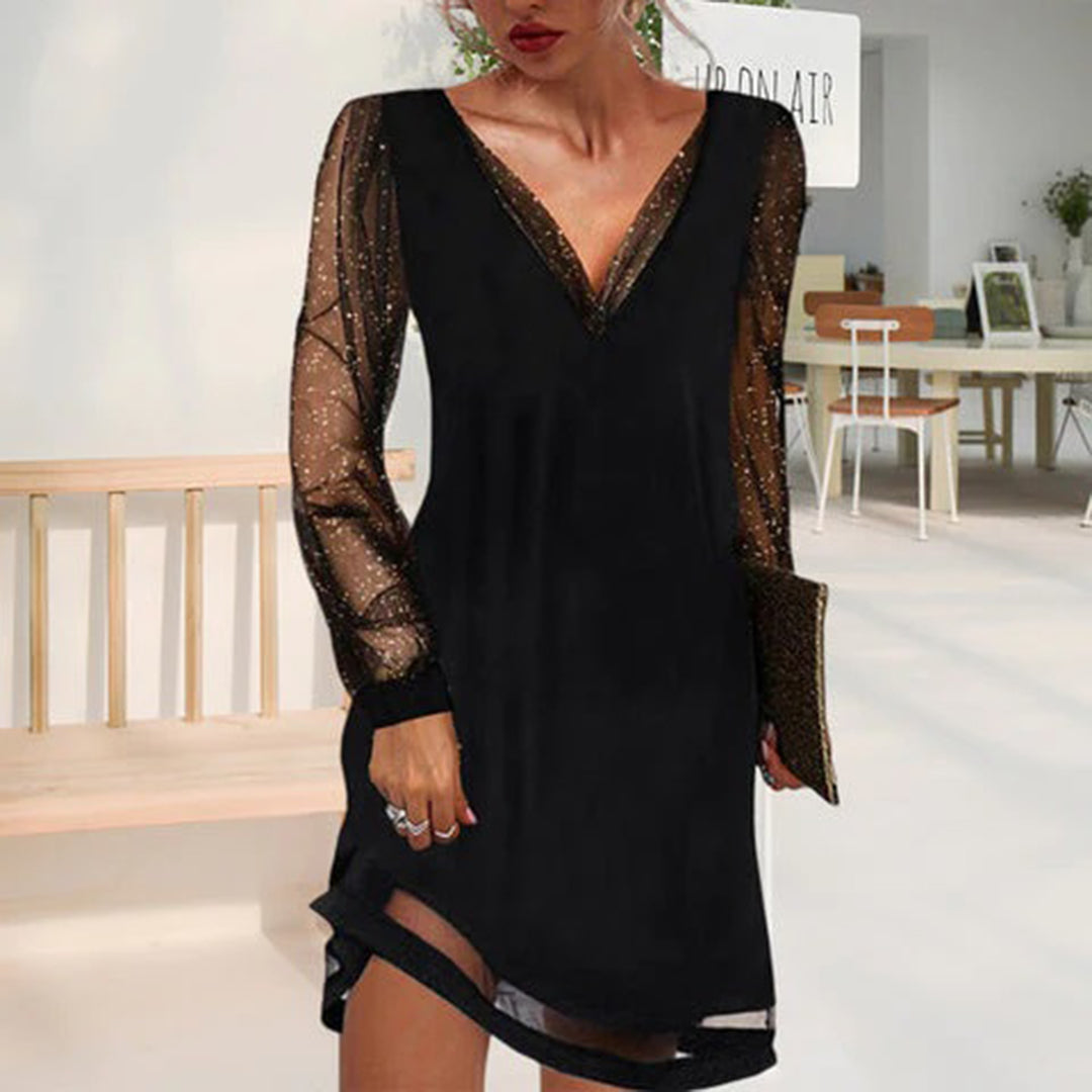 ATHENA - Elegante zomerjurk met V-hals