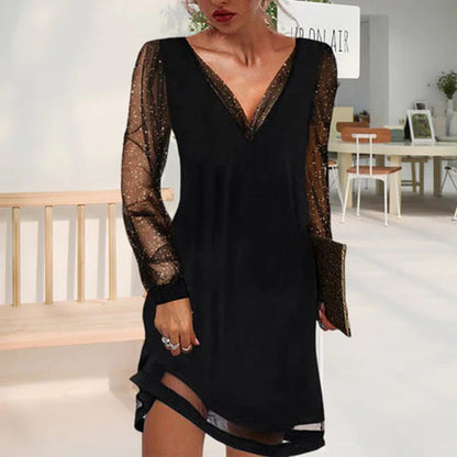 ATHENA - Elegante zomerjurk met V-hals