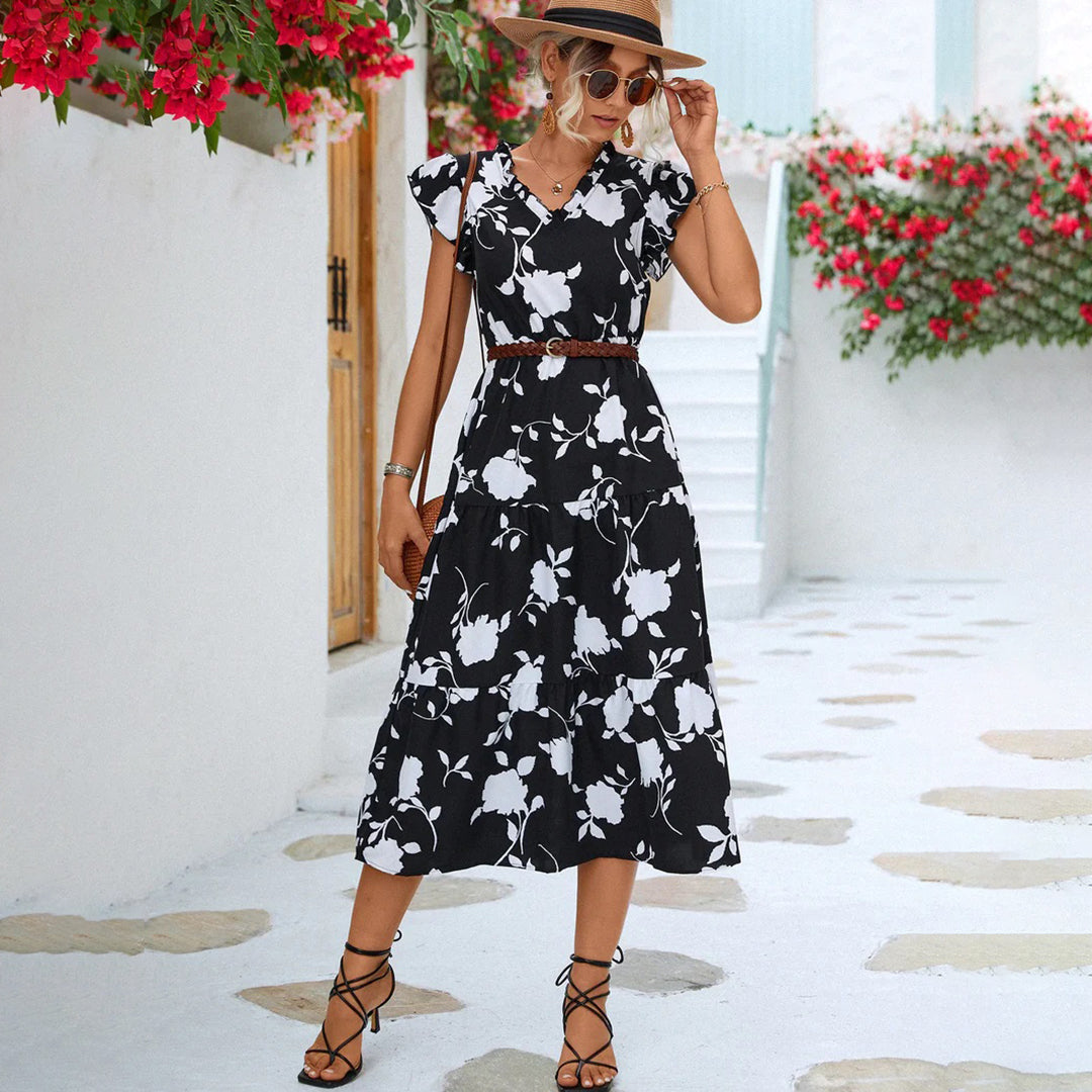 FREYA - Elegante zomerjurk voor zonnige dagen