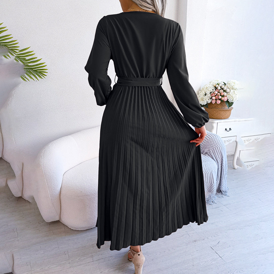 MONIQUE - Elegante geplooide zomerjurk