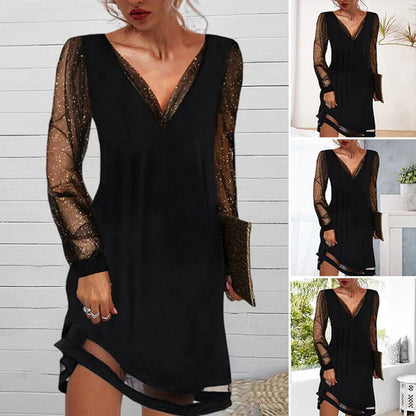 ATHENA - Elegante zomerjurk met V-hals