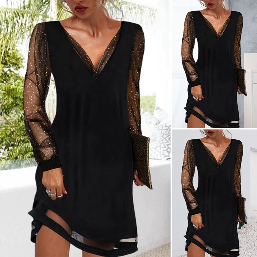 ATHENA - Elegante zomerjurk met V-hals