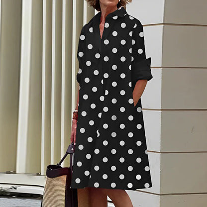ASHLEY - Modieuze zomerjurk met lange mouwen