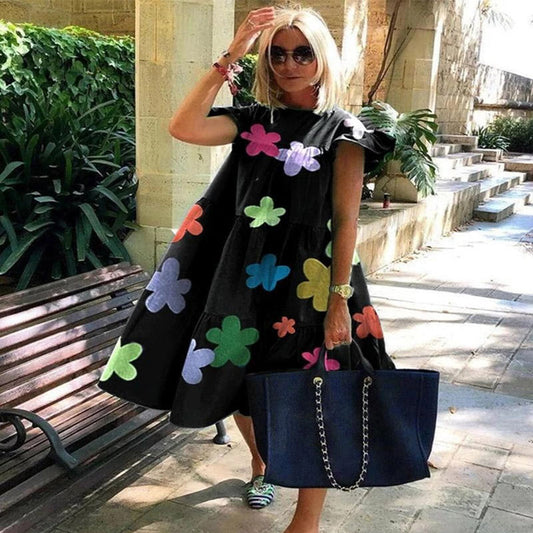 INGRID - Luchtige zomerse casual midi-jurk