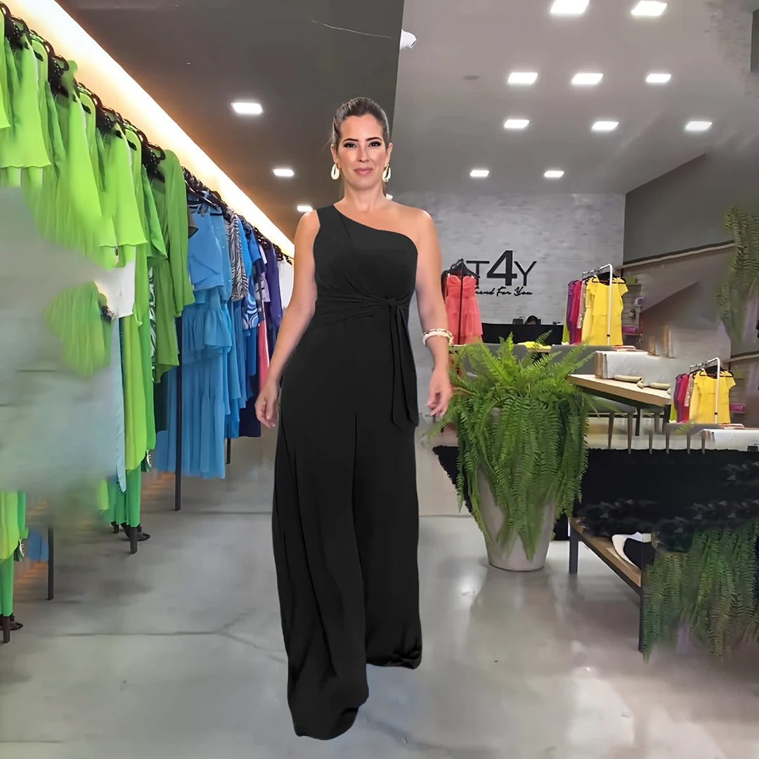 GEORGINA - Stijlvolle zomerse jumpsuit met één schouder