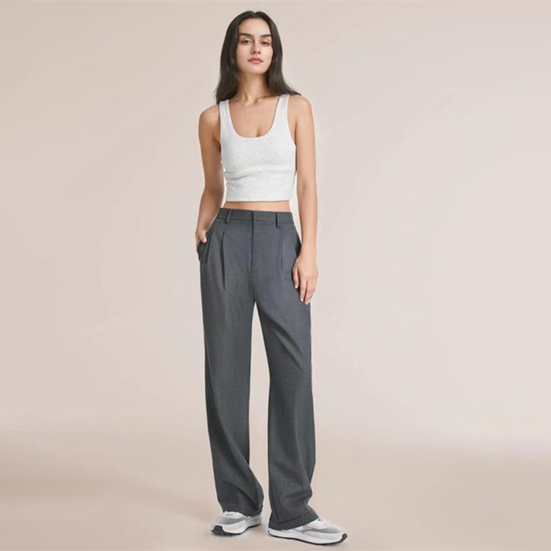CELINA - Zomerse broek met hoge taille