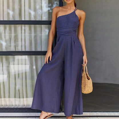 LINNEA - Stijlvolle ééndelige zomerjumpsuit