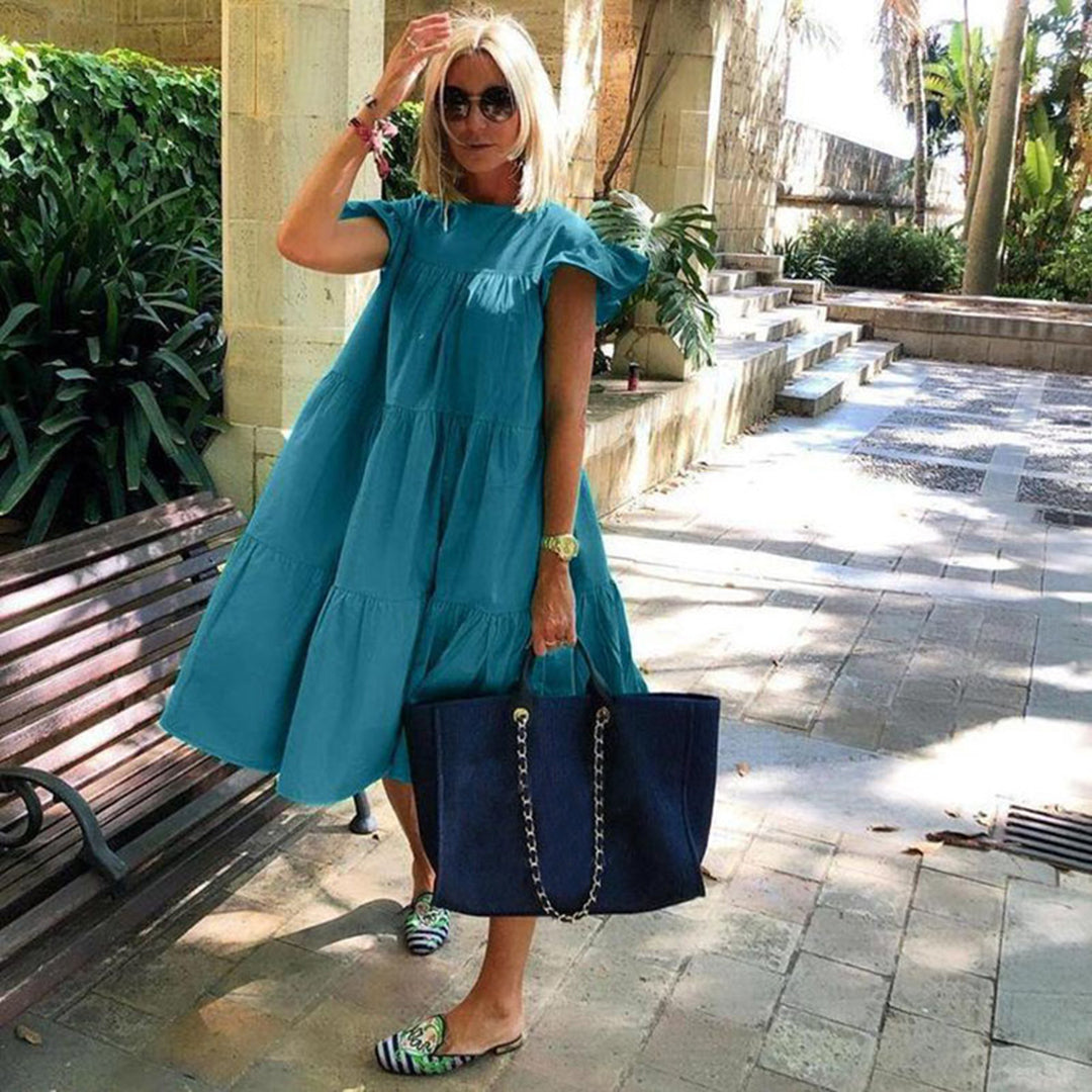 INGRID - Luchtige zomerse casual midi-jurk