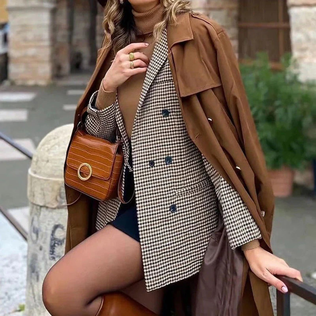 BLAZENKA - Zomerse blazers met dubbele rij knopen