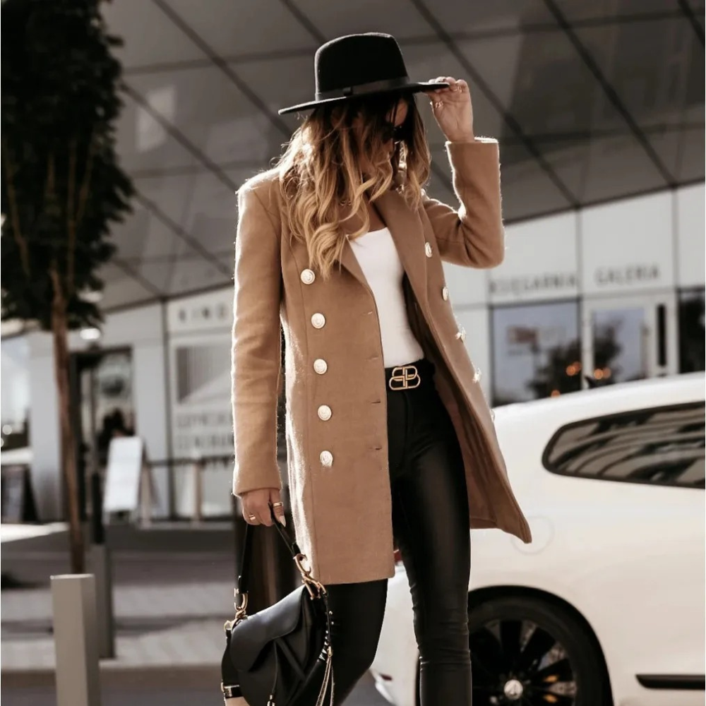 HENNA - Zomerse blazer met dubbele borst voor dames