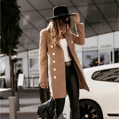 HENNA - Zomerse blazer met dubbele borst voor dames