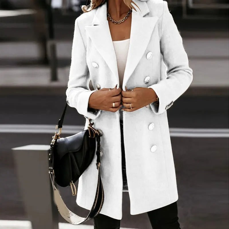 HENNA - Zomerse blazer met dubbele borst voor dames