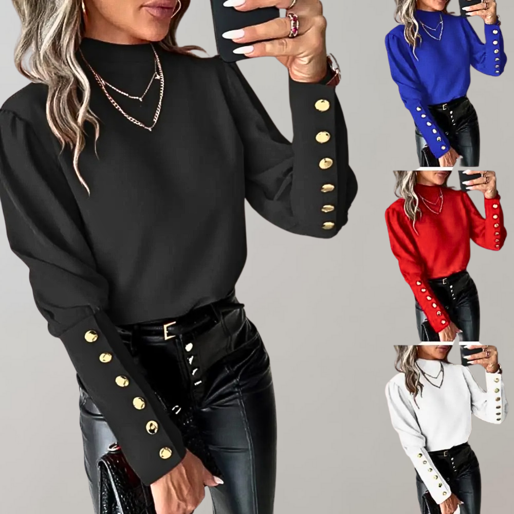 Luvia - Stijlvolle zomerse damesblouse met kant