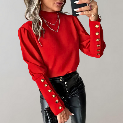 Luvia - Stijlvolle zomerse damesblouse met kant