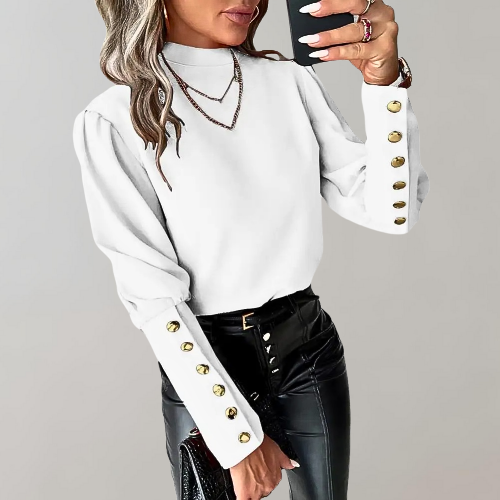 Luvia - Stijlvolle zomerse damesblouse met kant
