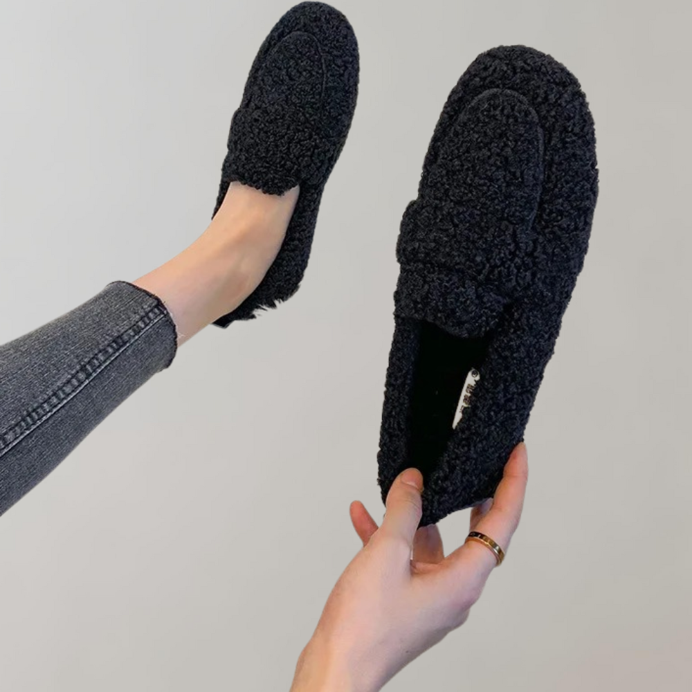 Camilla - Zachte pluche damesloafers voor de zomer