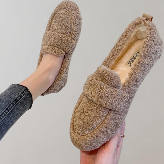 Camilla - Zachte pluche damesloafers voor de zomer