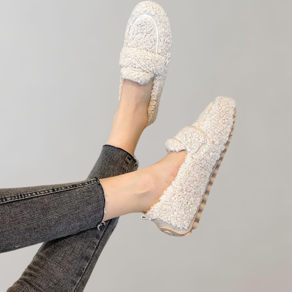 Camilla - Zachte pluche damesloafers voor de zomer