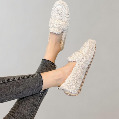 Camilla - Zachte pluche damesloafers voor de zomer