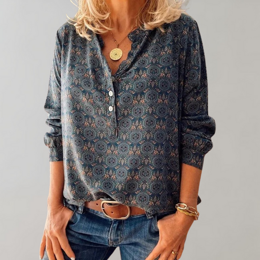 Amalie - Vintage damesblouse voor de zomer