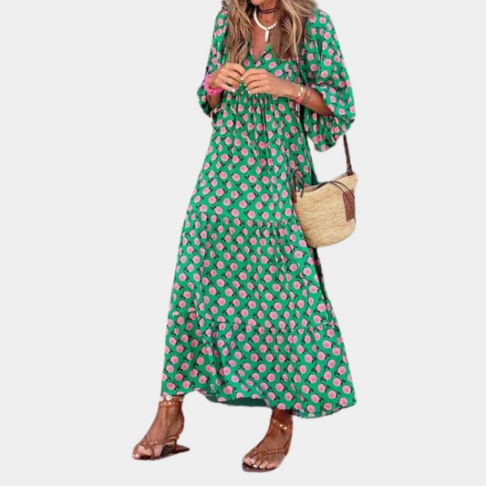 Katty - Trendy en comfortabele lange zomerjurk voor dames