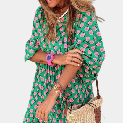 Katty - Trendy en comfortabele lange zomerjurk voor dames