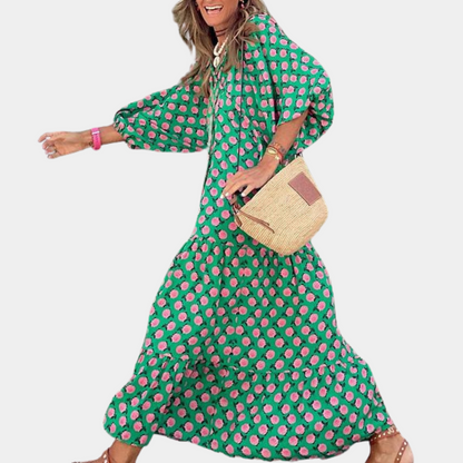 Katty - Trendy en comfortabele lange zomerjurk voor dames