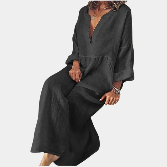 Bijou - Casual effen damesjurk voor de zomer