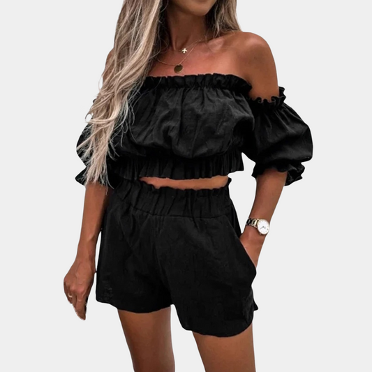 Blanche - Damesshort en topset voor Zomeravonturen