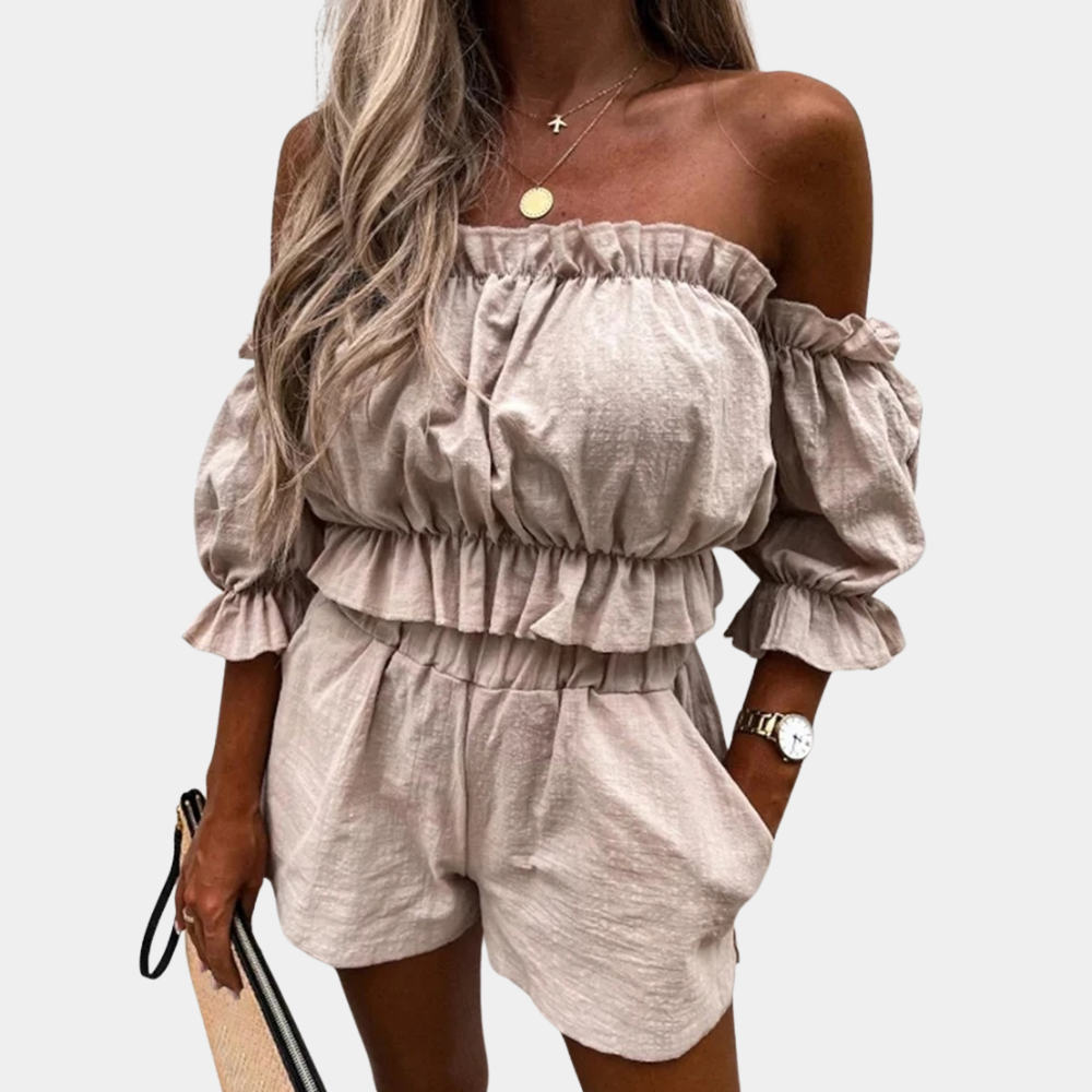 Blanche - Damesshort en topset voor Zomeravonturen