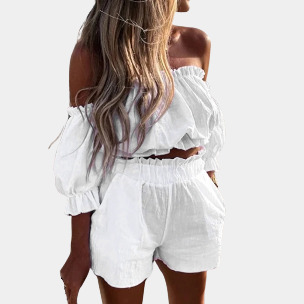 Blanche - Damesshort en topset voor Zomeravonturen