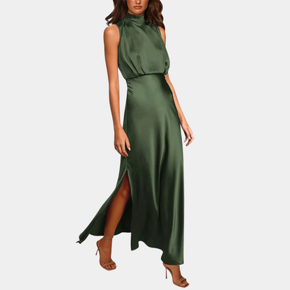 Elodie - Elegante damesjurk met split voor de zomer