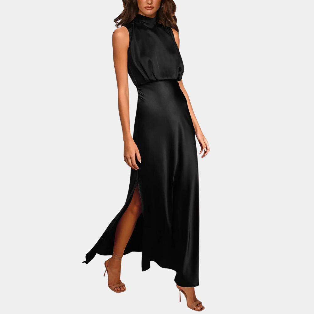 Elodie - Elegante damesjurk met split voor de zomer
