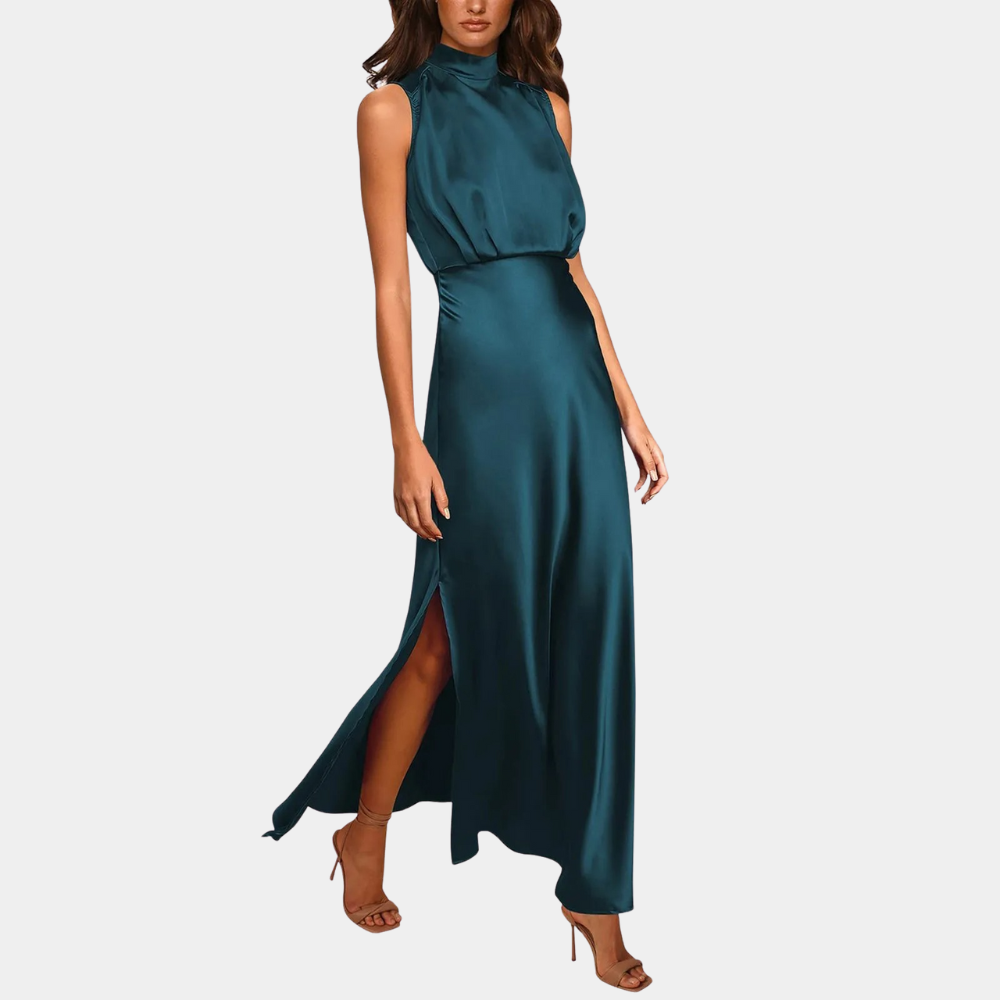 Elodie - Elegante damesjurk met split voor de zomer