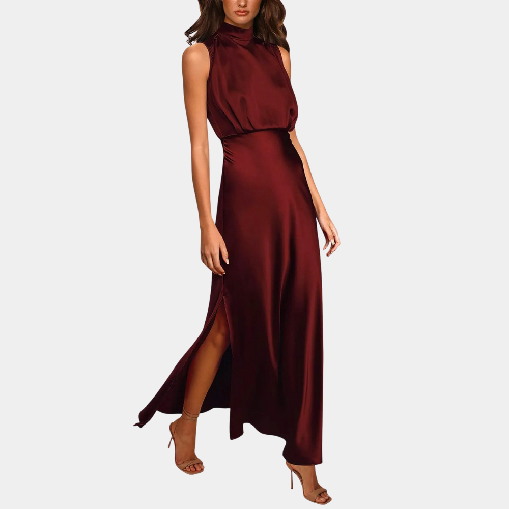 Elodie - Elegante damesjurk met split voor de zomer