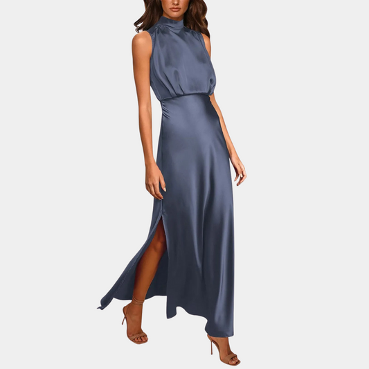Elodie - Elegante damesjurk met split voor de zomer